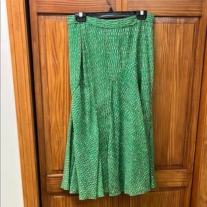 Green Patterned Women's Skirt